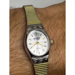 Nelsonic Diamond Quartz Dainty Women's Watch Running!